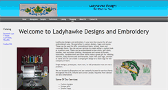 Desktop Screenshot of ladyhawkedesigns.com